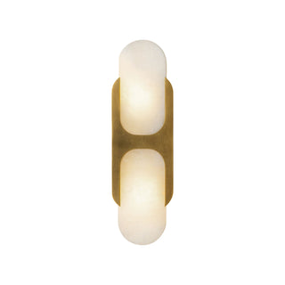 Alora Canada - WV357214VBAR - Two Light Wall Vanity - Odin - Vintage Brass/Alabaster