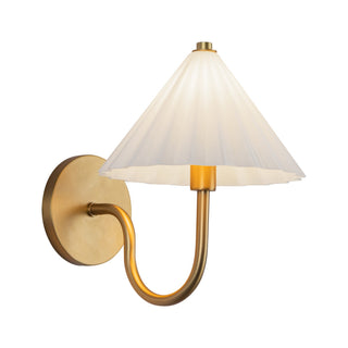 Alora Canada - WV451808AGOP - One Light Vanity - Serena - Aged Gold/Opal Glass