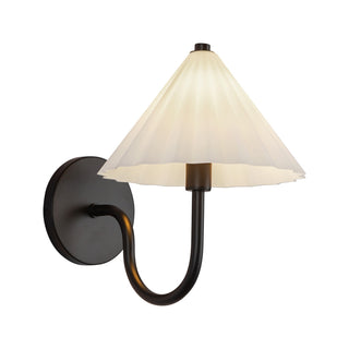 Alora Canada - WV451808MBOP - One Light Vanity - Serena - Matte Black/Opal Glass