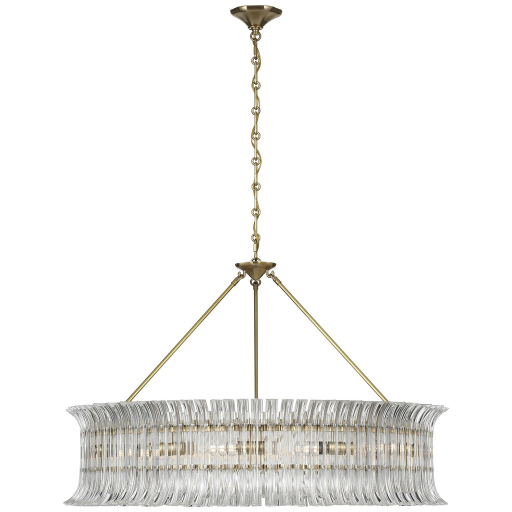 Visual Comfort Signature Canada - ARN 5070HAB-CG - LED Chandelier - Rhine - Hand-Rubbed Antique Brass