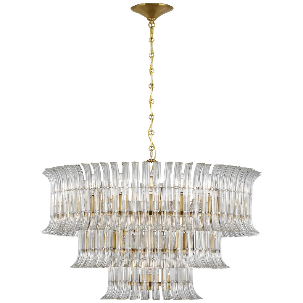 Visual Comfort Signature Canada - ARN 5072HAB-CG - LED Chandelier - Rhine - Hand-Rubbed Antique Brass