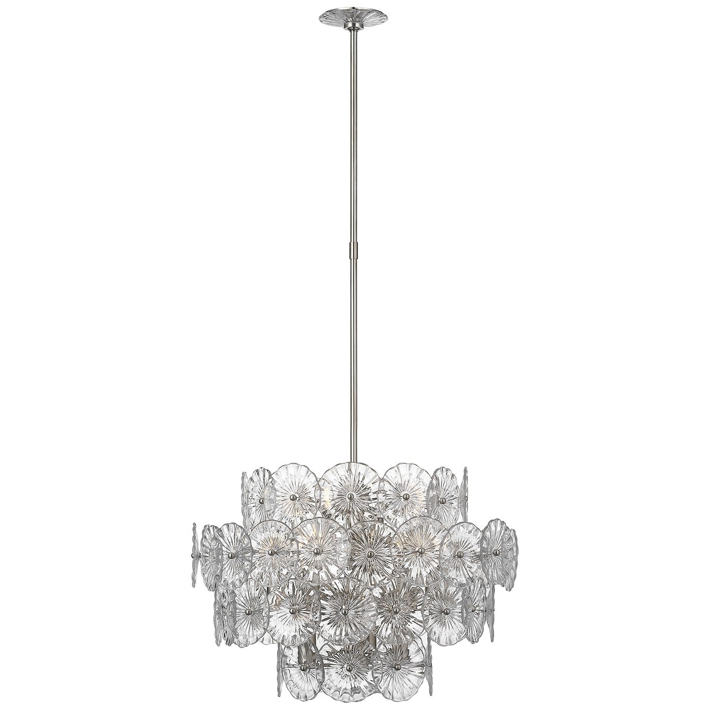 Visual Comfort Signature Canada - JN 5035BSL-CG - LED Chandelier - Gianna - Burnished Silver Leaf