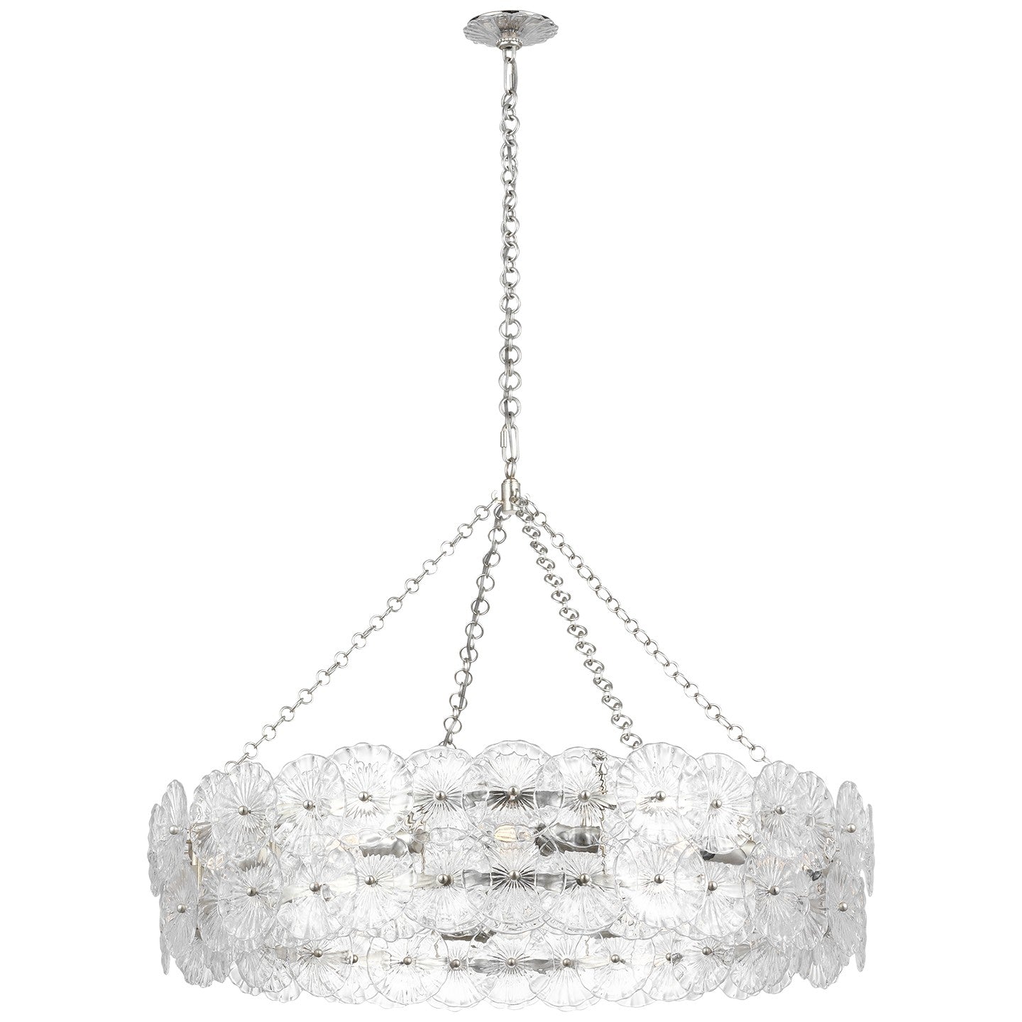 Visual Comfort Signature Canada - JN 5037BSL-CG - LED Chandelier - Gianna - Burnished Silver Leaf