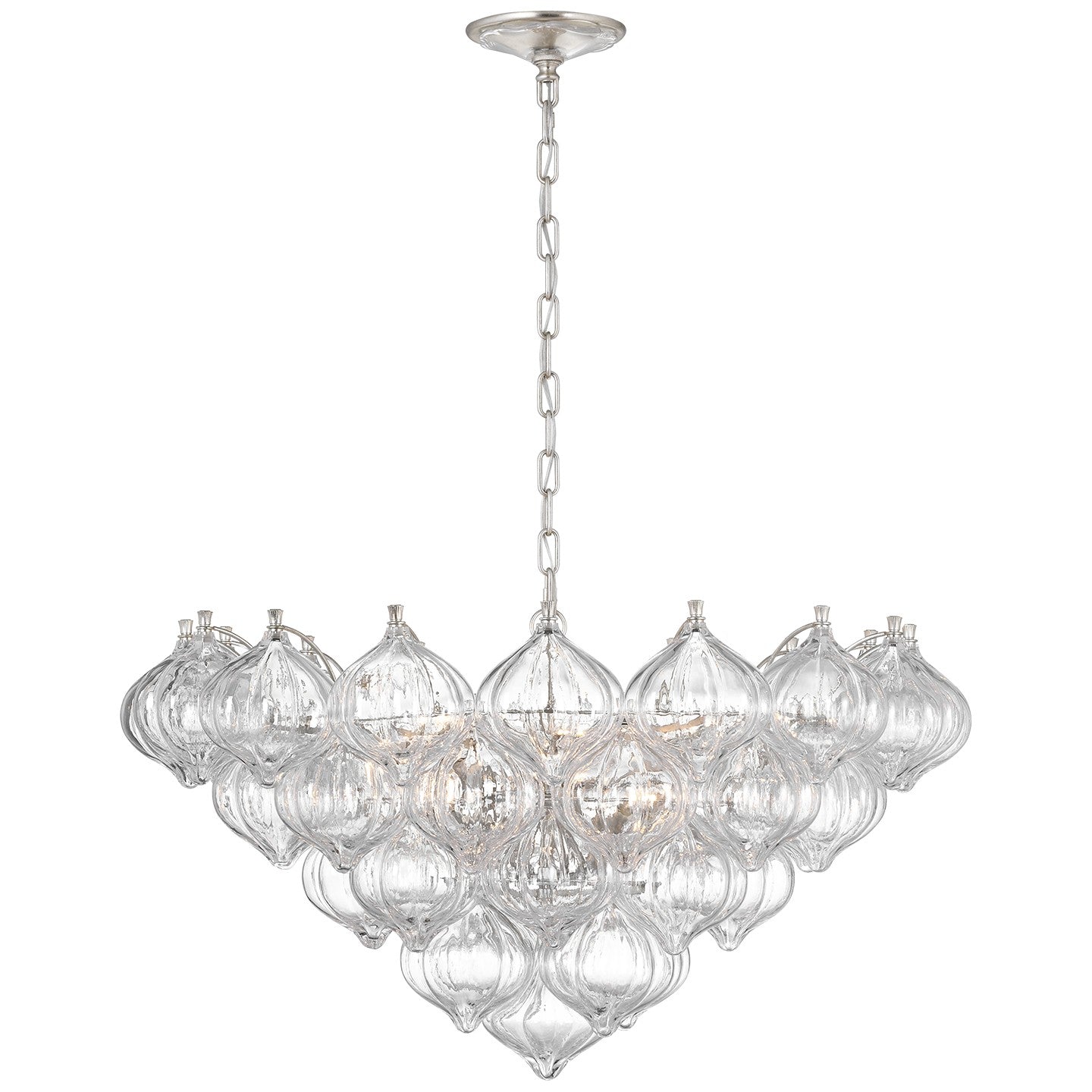 Visual Comfort Signature Canada - JN 5145BSL-CG - LED Chandelier - Caselli - Burnished Silver Leaf