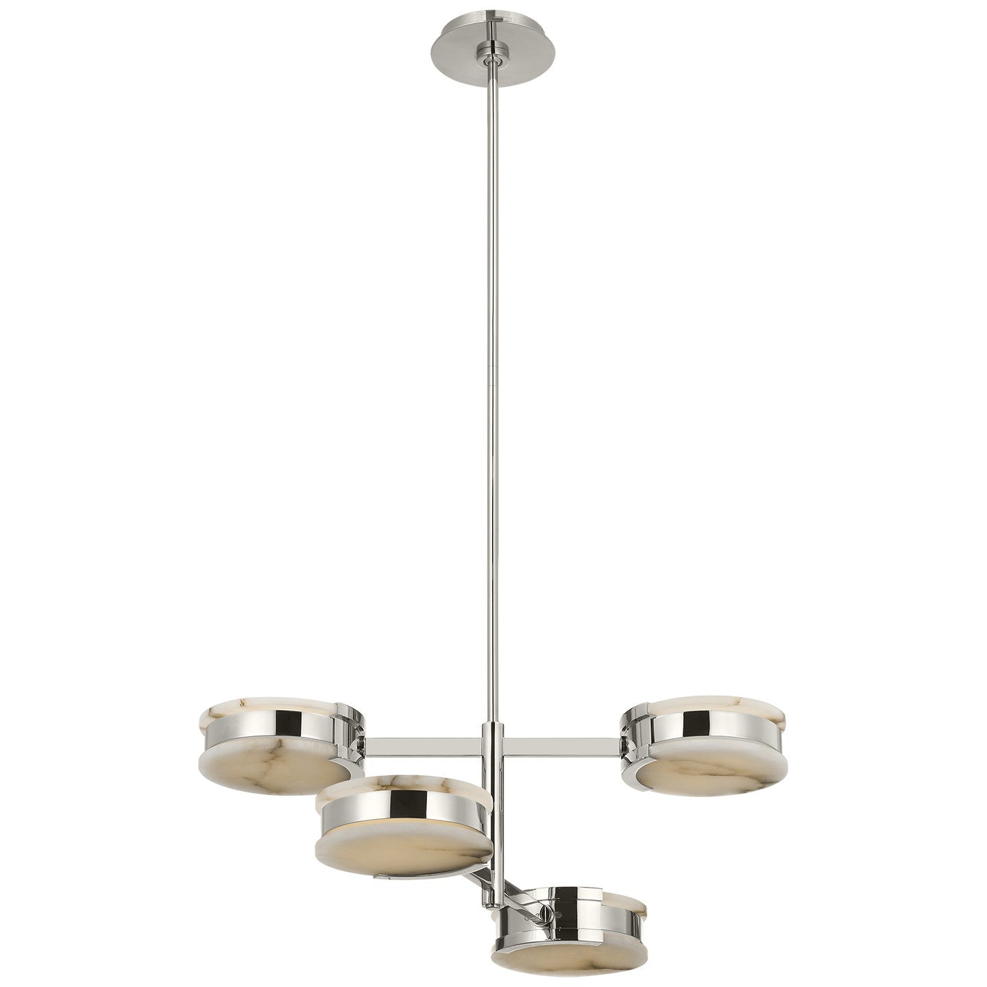 Visual Comfort Signature Canada - KW 5606PN-ALB - LED Semi-Flush Mount - Melange - Polished Nickel