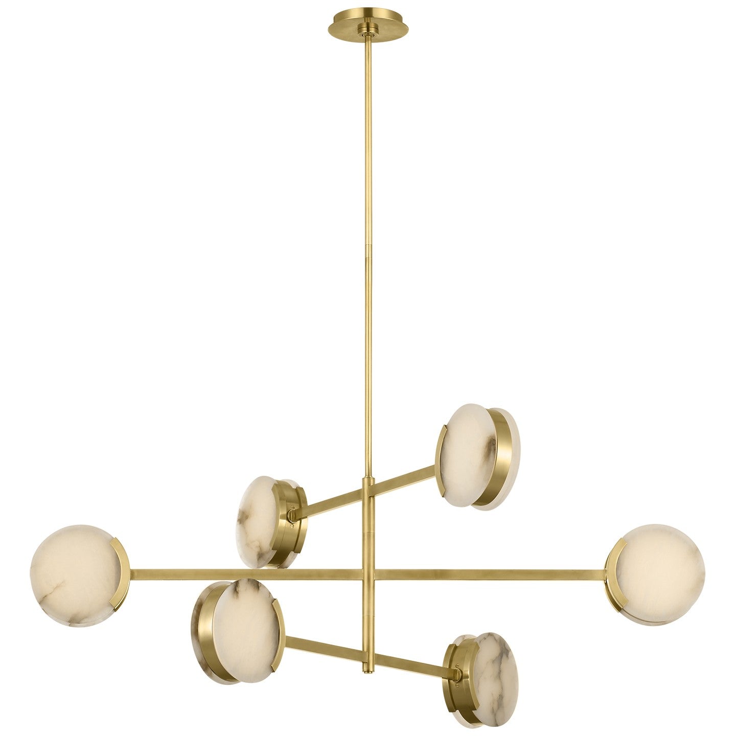 Visual Comfort Signature Canada - KW 5607AB-ALB - LED Chandelier - Melange - Antique-Burnished Brass