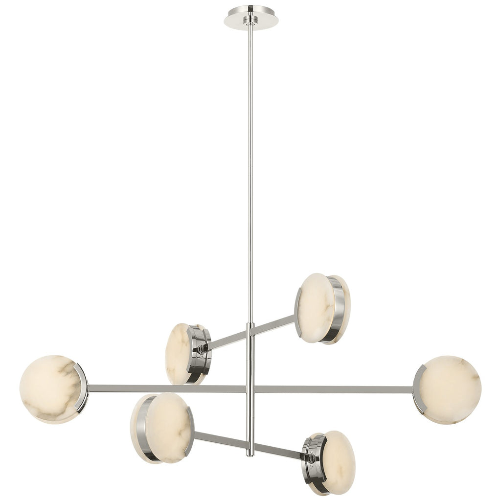 Visual Comfort Signature Canada - KW 5607PN-ALB - LED Chandelier - Melange - Polished Nickel
