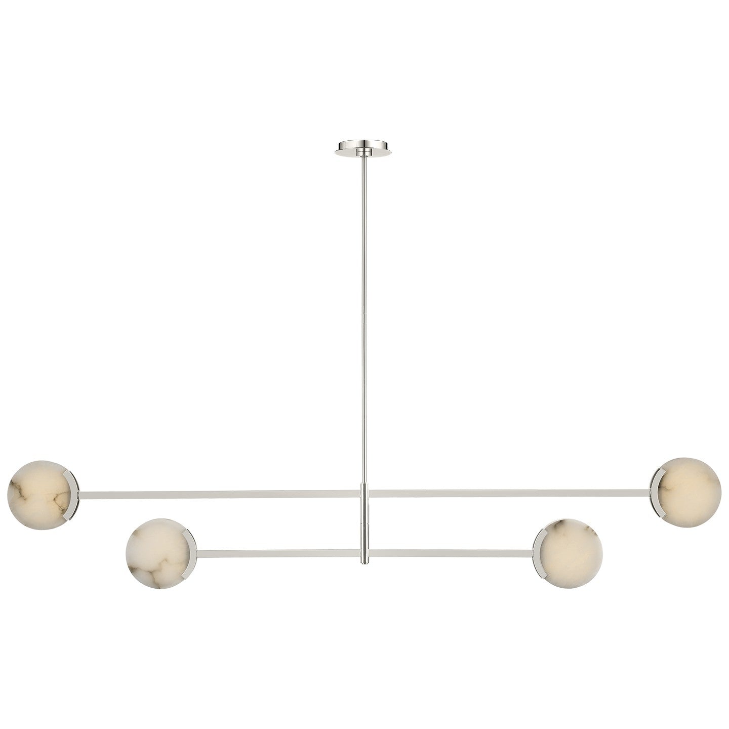 Visual Comfort Signature Canada - KW 5608PN-ALB - LED Chandelier - Melange - Polished Nickel