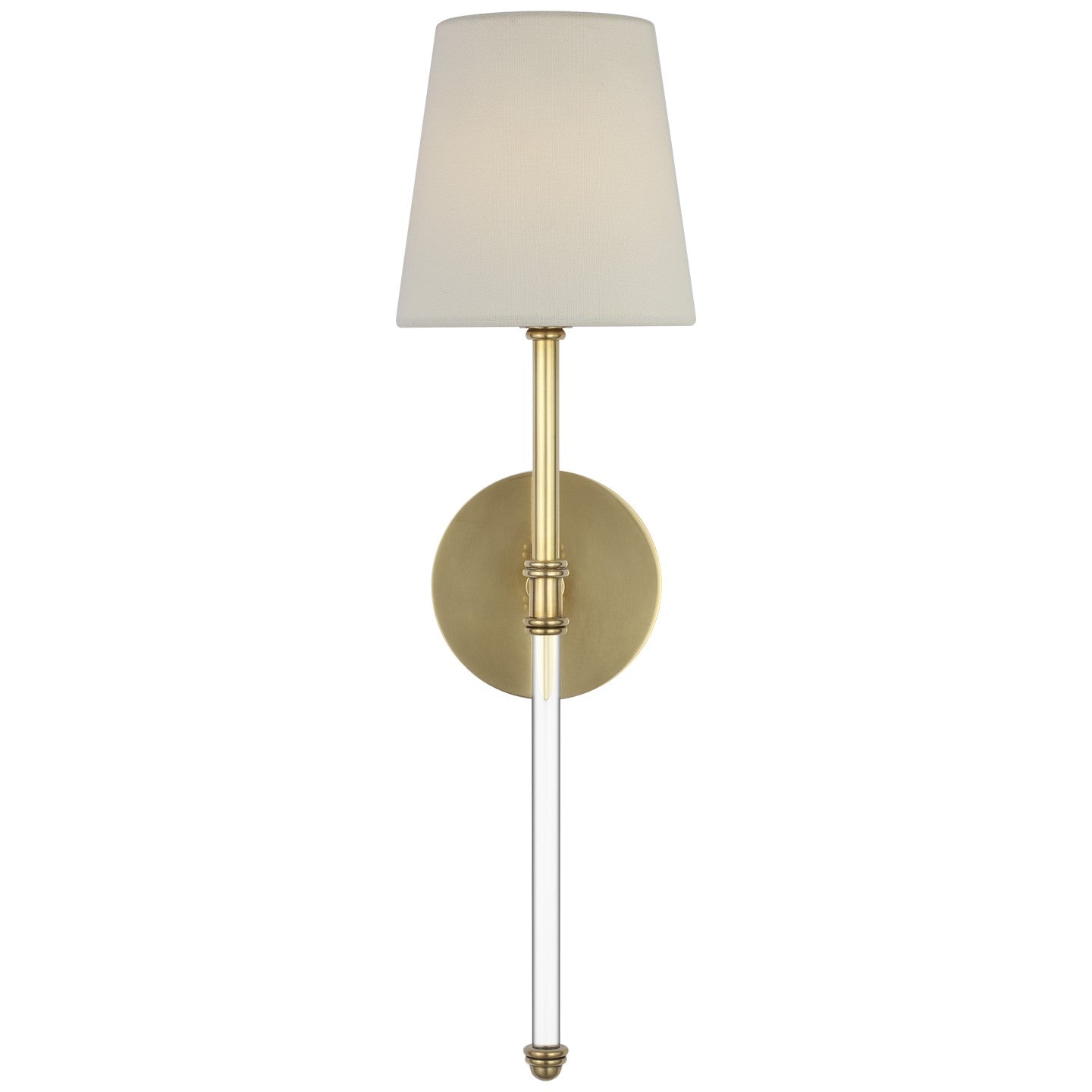 Visual Comfort Signature Canada - SK 2019HAB-L-CL - LED Wall Sconce - Camille - Hand-Rubbed Antique Brass