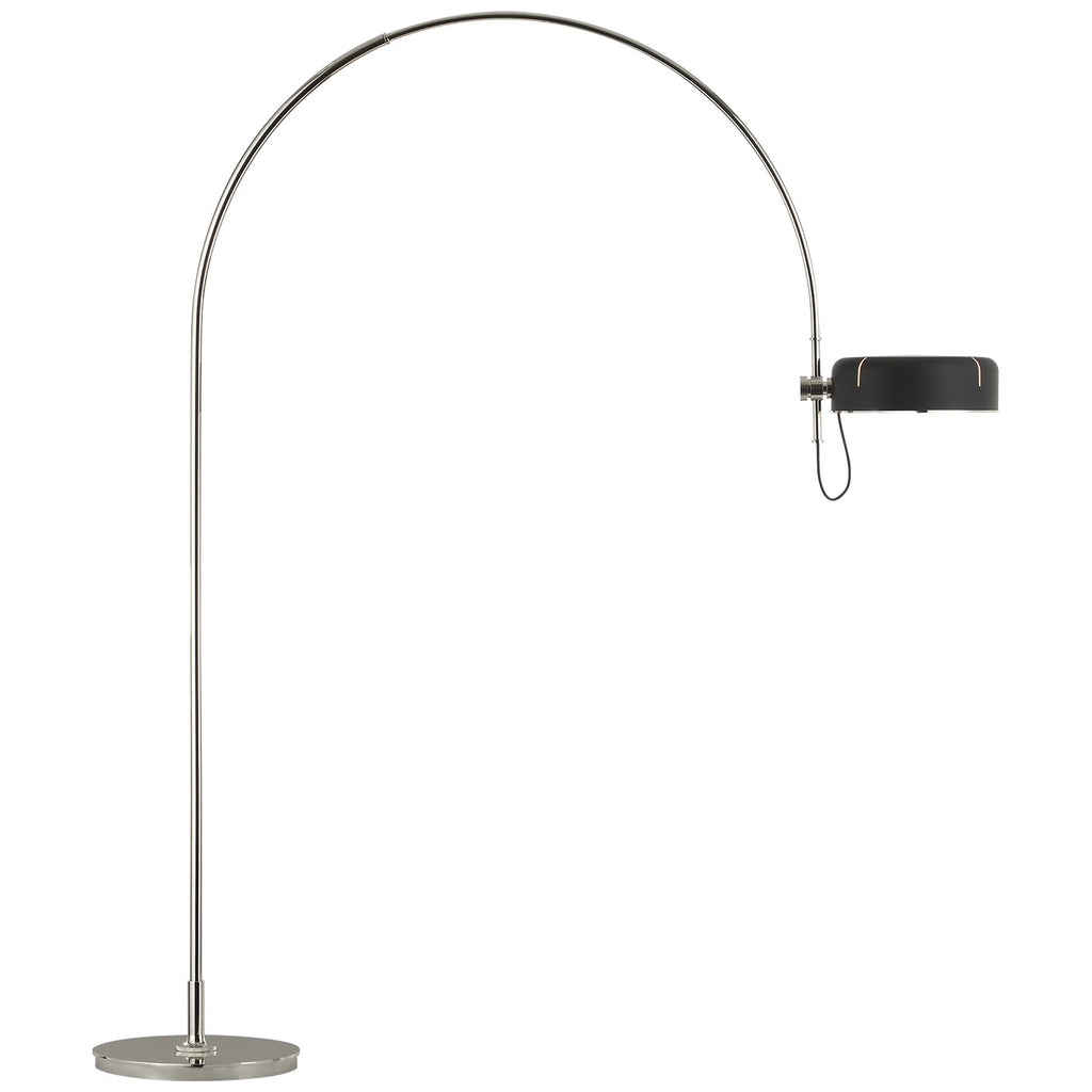 Visual Comfort Signature Canada - TOB 1132PN-BLK - LED Floor Lamp - Oso - Polished Nickel