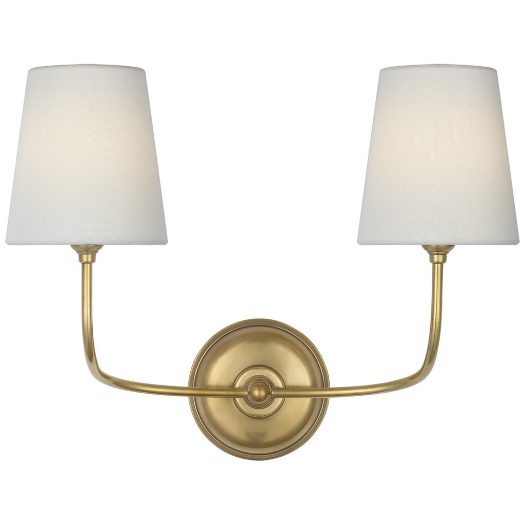 Visual Comfort Signature Canada - TOB 2088HAB-L-CL - LED Wall Sconce - Vendome - Hand-Rubbed Antique Brass