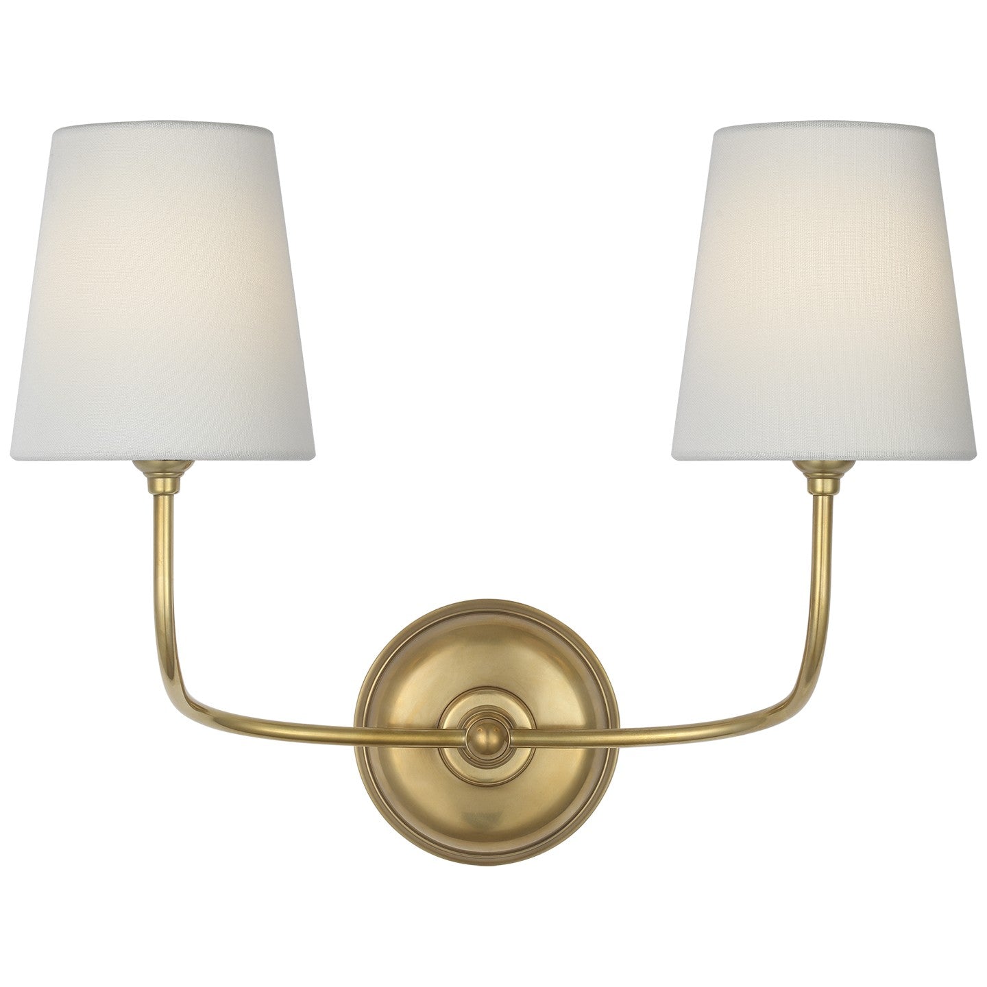 Visual Comfort Signature Canada - TOB 2088HAB-L-CL - LED Wall Sconce - Vendome - Hand-Rubbed Antique Brass