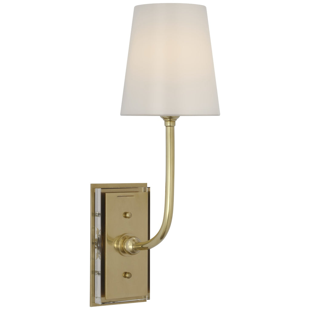 Visual Comfort Signature Canada - TOB 2189HAB-WG-CL - LED Wall Sconce - Hulton - Hand-Rubbed Antique Brass