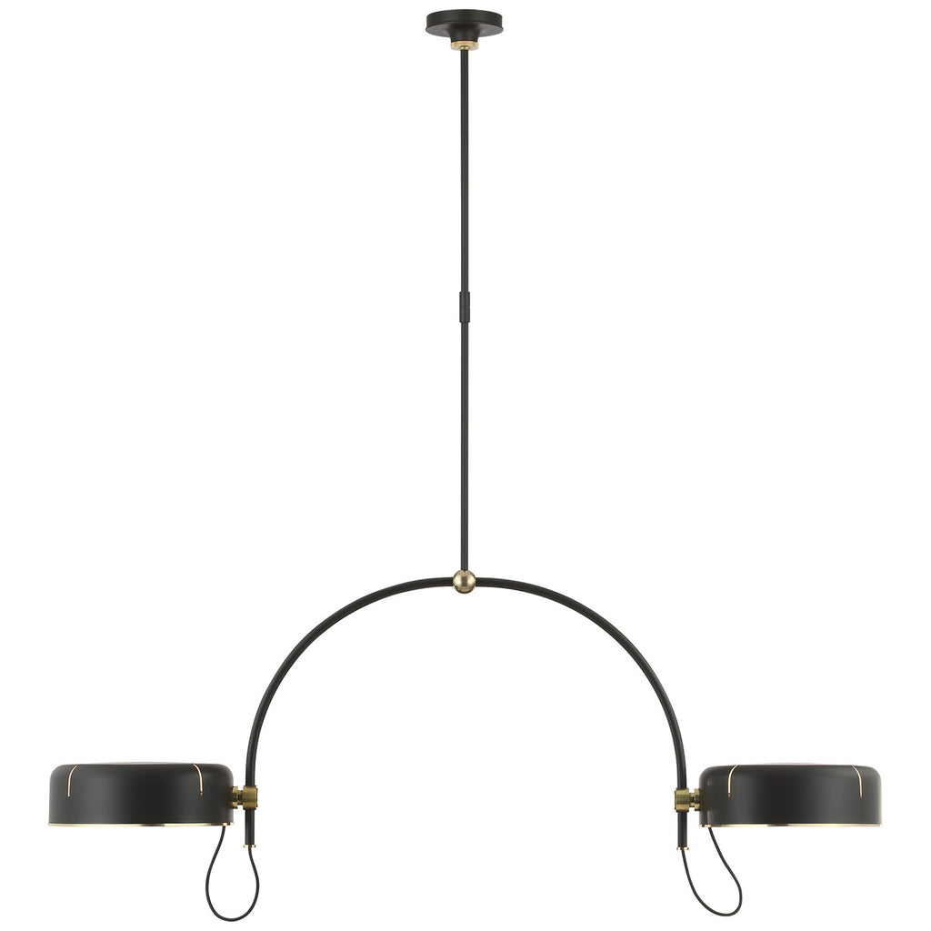 Visual Comfort Signature Canada - TOB 5130MI/HAB-MI - LED Pendant - Oso - Modern Iron and Hand-Rubbed Antique Brass