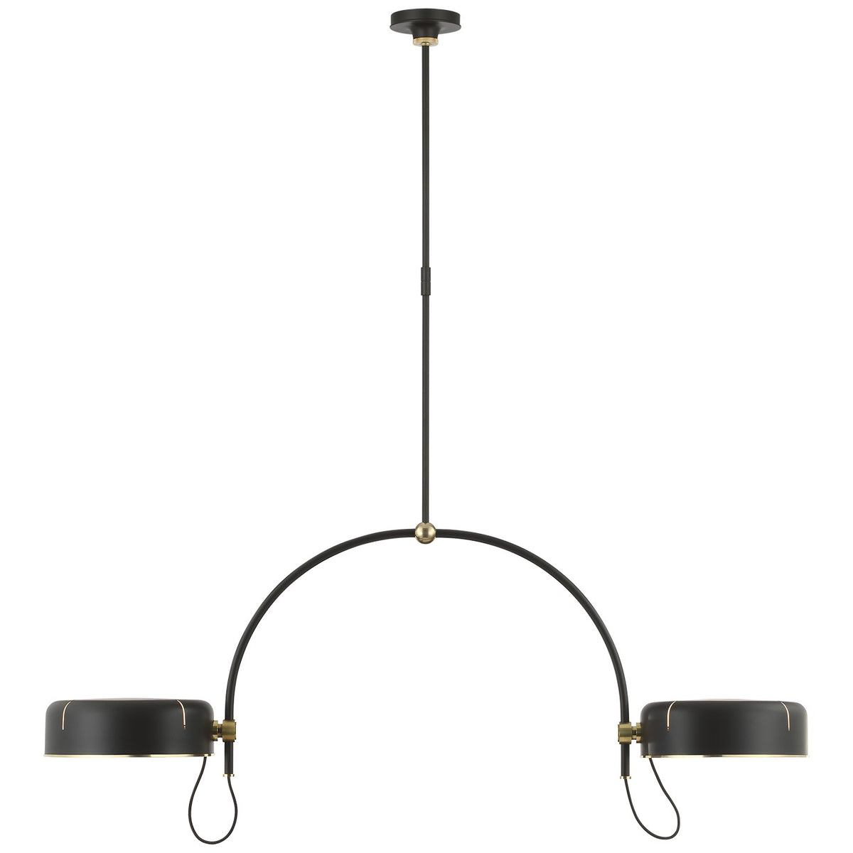Visual Comfort Signature Canada - TOB 5130MI/HAB-MI - LED Pendant - Oso - Modern Iron and Hand-Rubbed Antique Brass