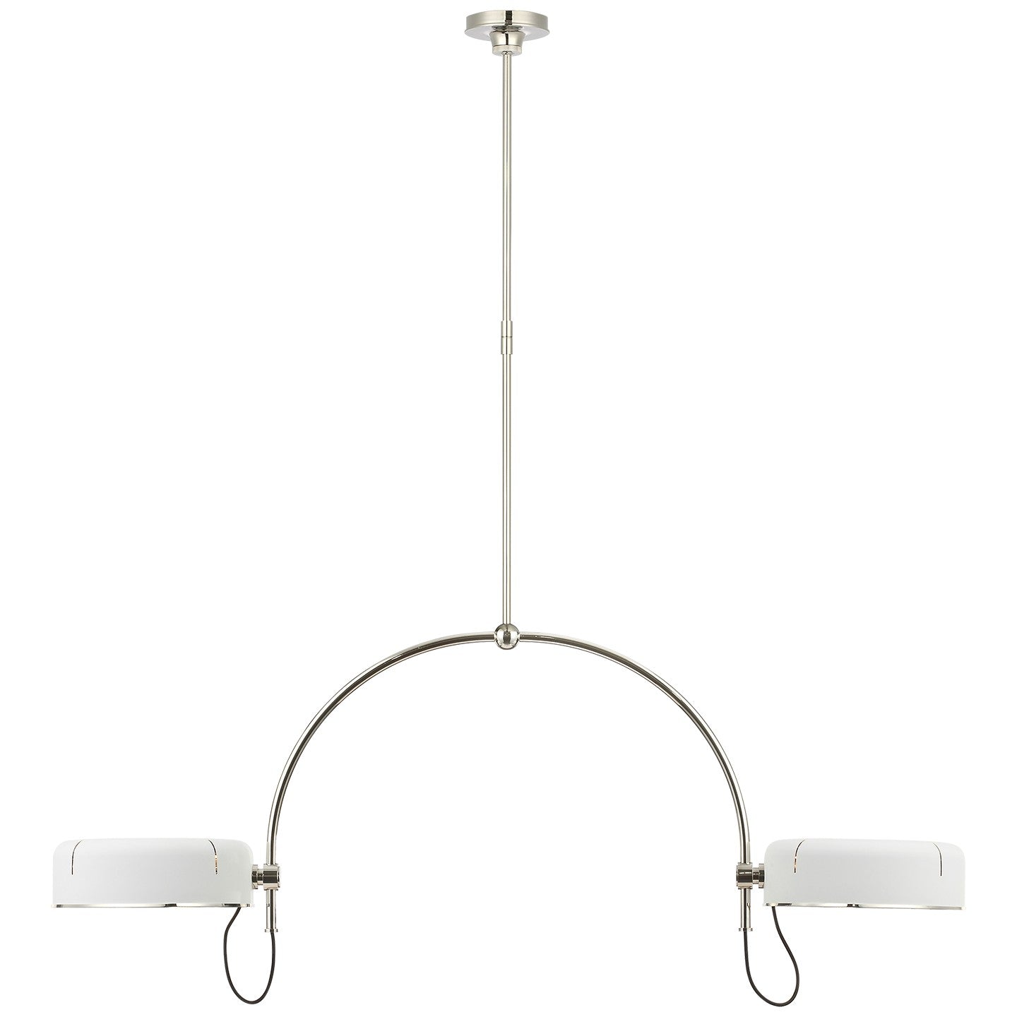Visual Comfort Signature Canada - TOB 5130PN-WHT - LED Pendant - Oso - Polished Nickel