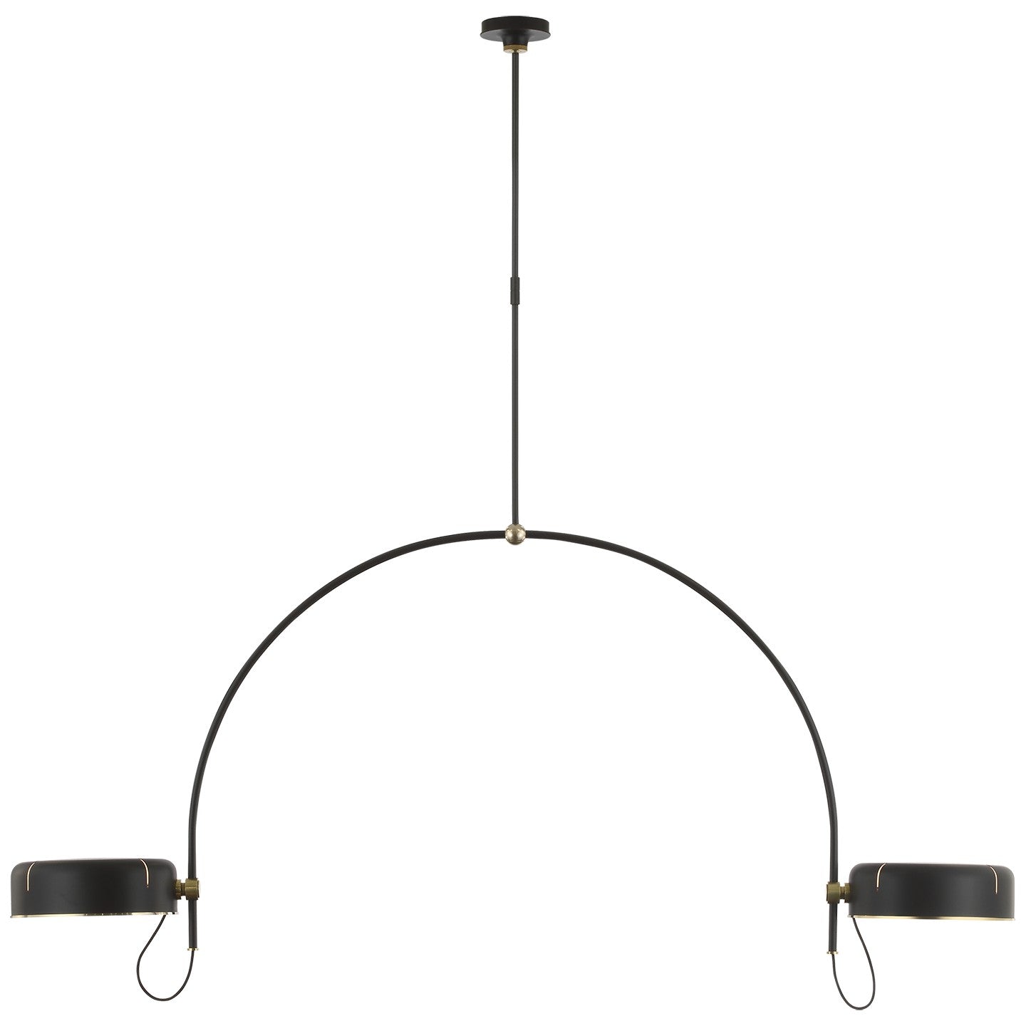 Visual Comfort Signature Canada - TOB 5132MI/HAB-MI - LED Pendant - Oso - Modern Iron and Hand-Rubbed Antique Brass