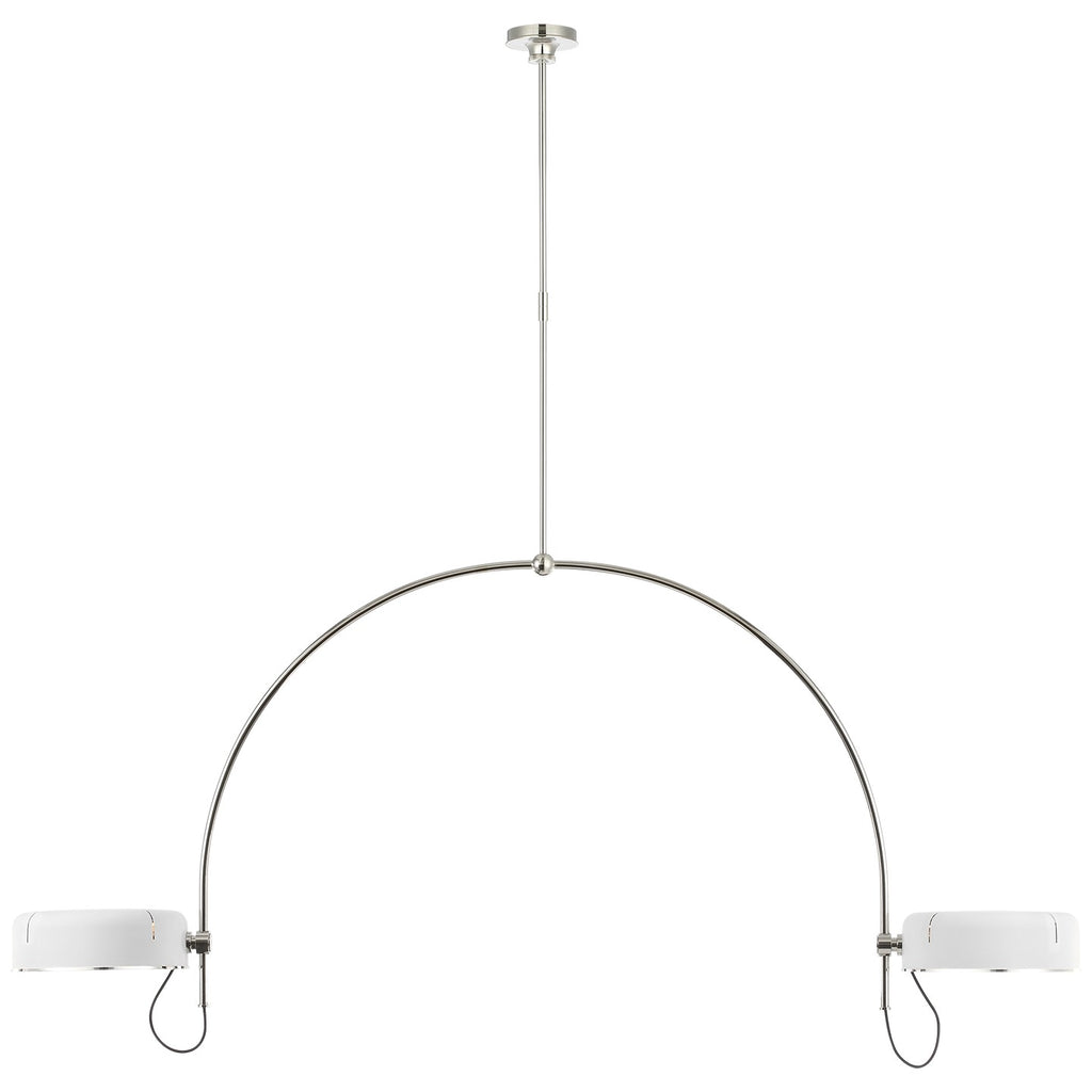 Visual Comfort Signature Canada - TOB 5132PN-WHT - LED Pendant - Oso - Polished Nickel