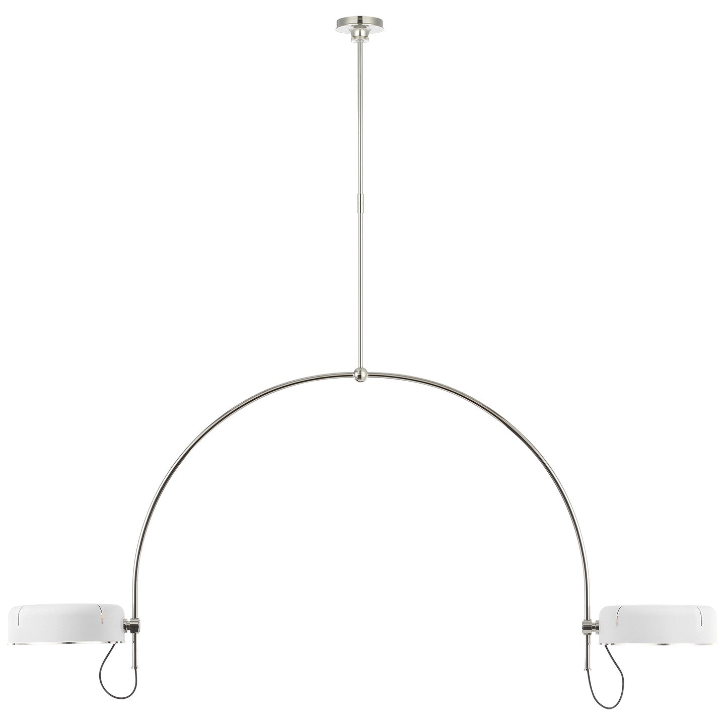 Visual Comfort Signature Canada - TOB 5132PN-WHT - LED Pendant - Oso - Polished Nickel