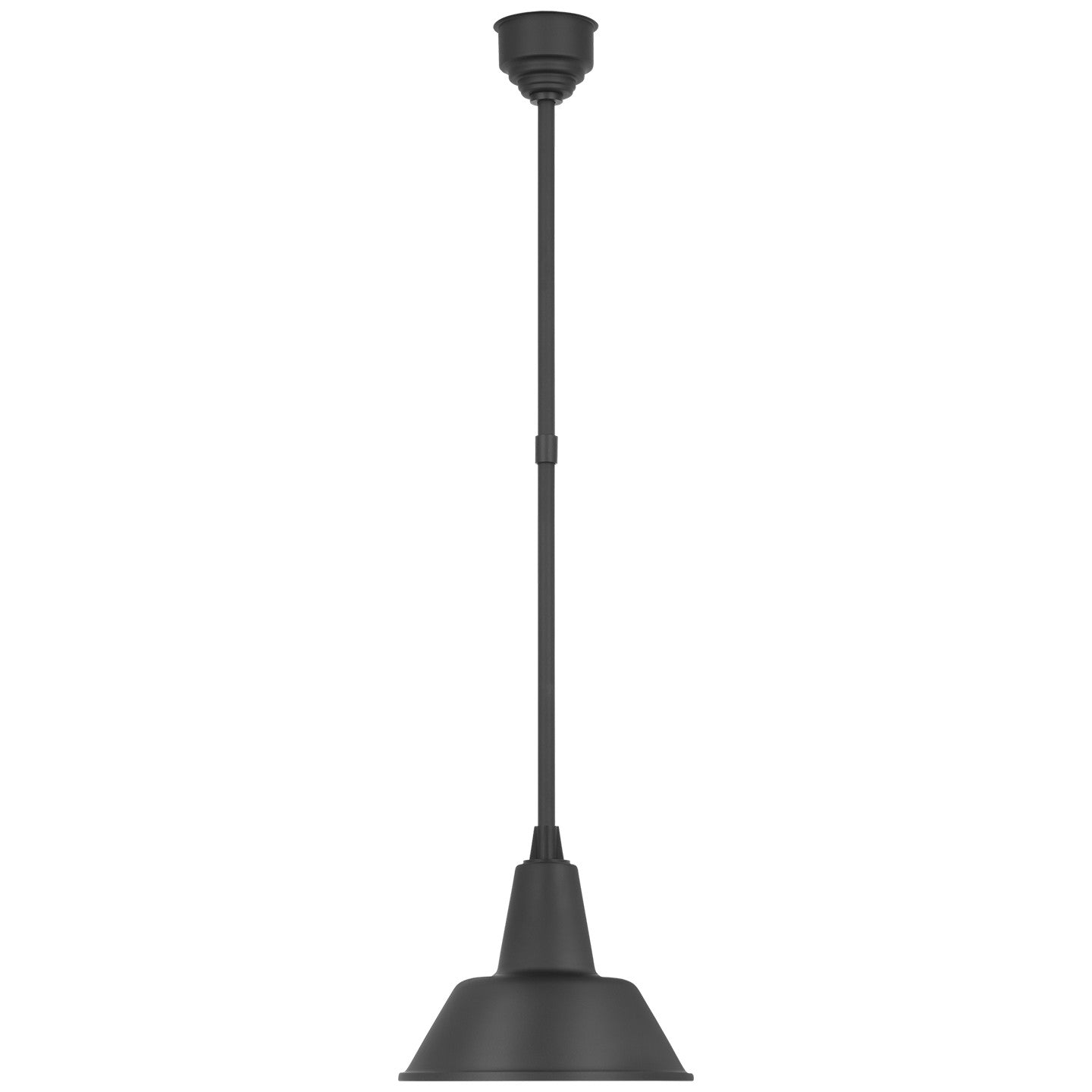 Visual Comfort Signature Canada - TOB 5802MBK-MBK - LED Pendant - Academy Barn Light - Matte Black