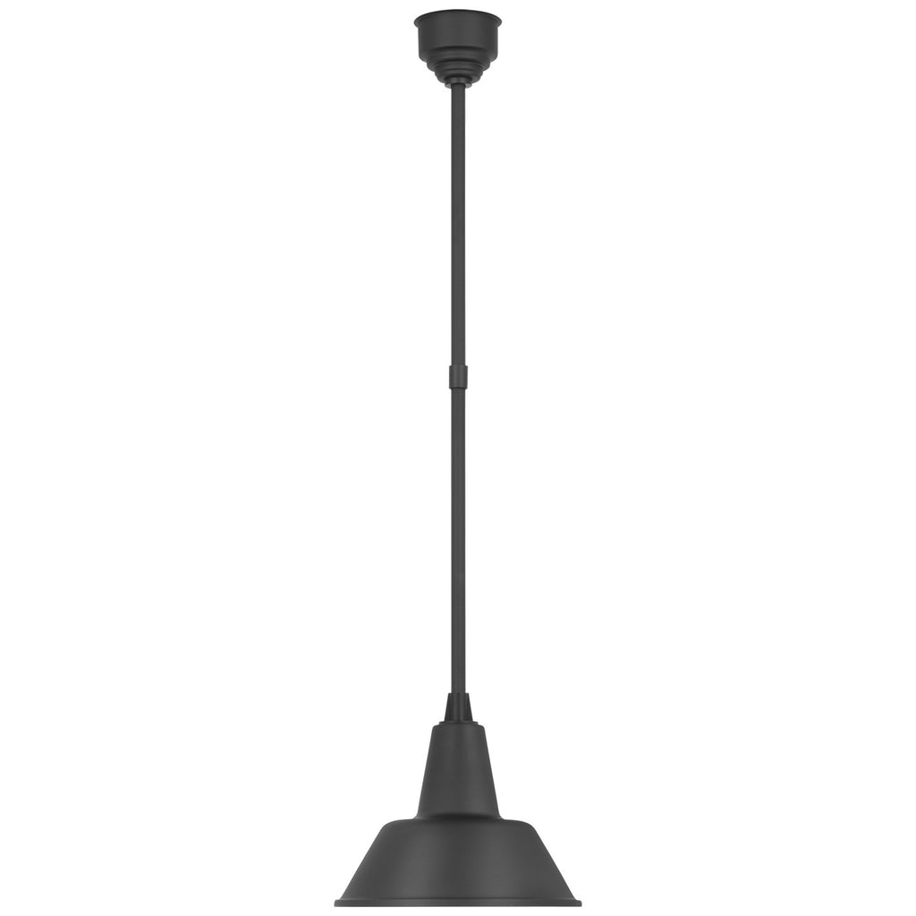 Visual Comfort Signature Canada - TOB 5802MBK-MBK - LED Pendant - Academy Barn Light - Matte Black