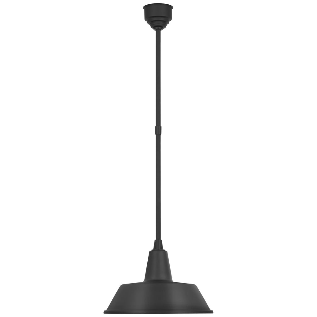Visual Comfort Signature Canada - TOB 5803MBK-MBK - LED Pendant - Academy Barn Light - Matte Black