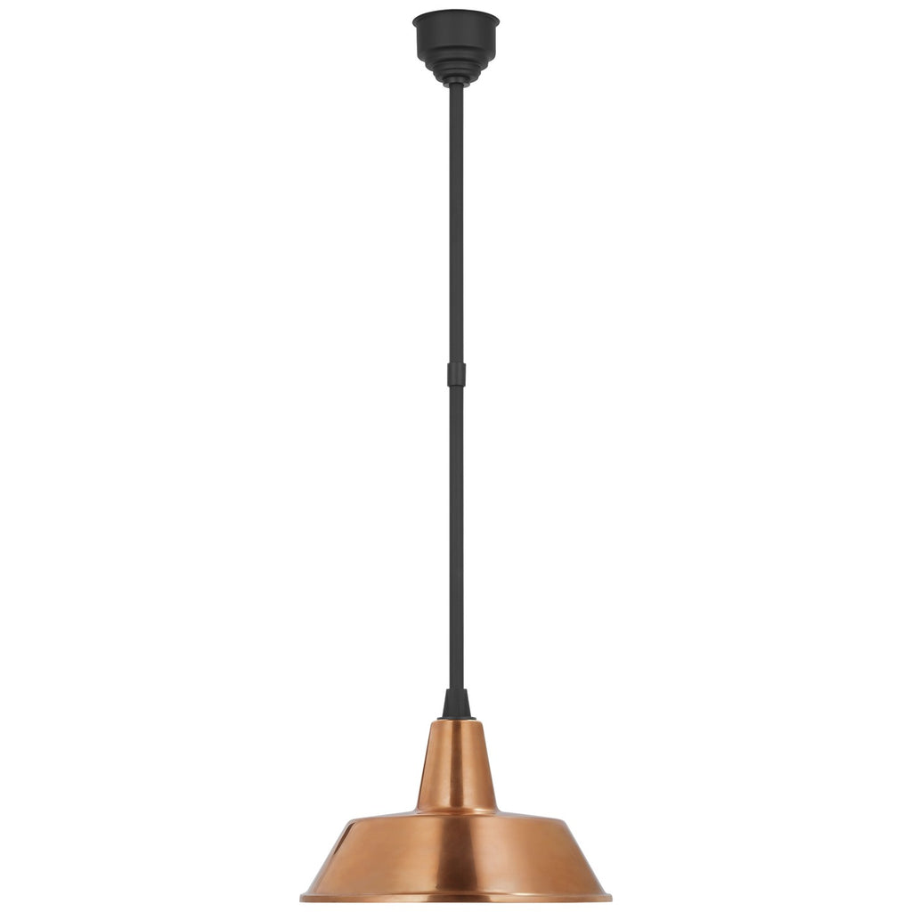 Visual Comfort Signature Canada - TOB 5803MBK-SC - LED Pendant - Academy Barn Light - Matte Black