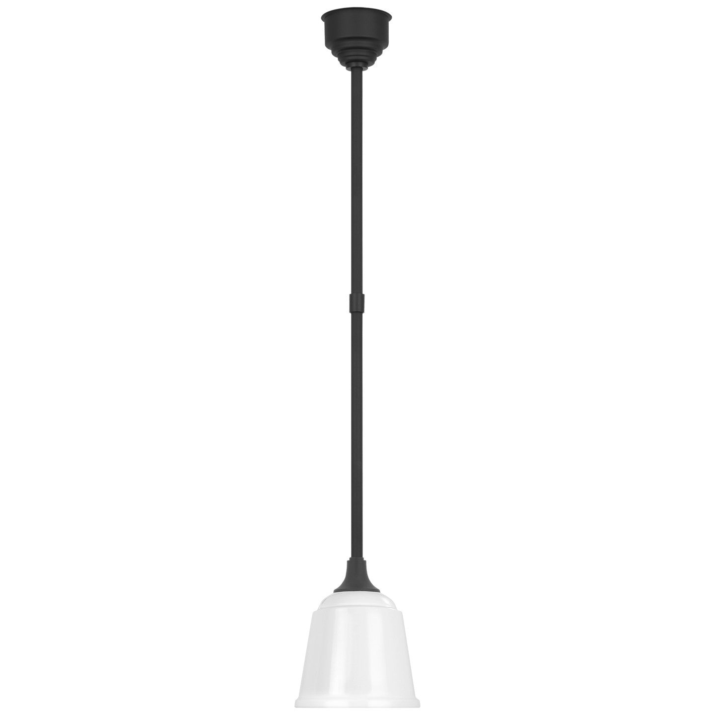 Visual Comfort Signature Canada - TOB 5810MBK-WHT - LED Pendant - Academy Barn Light - Matte Black