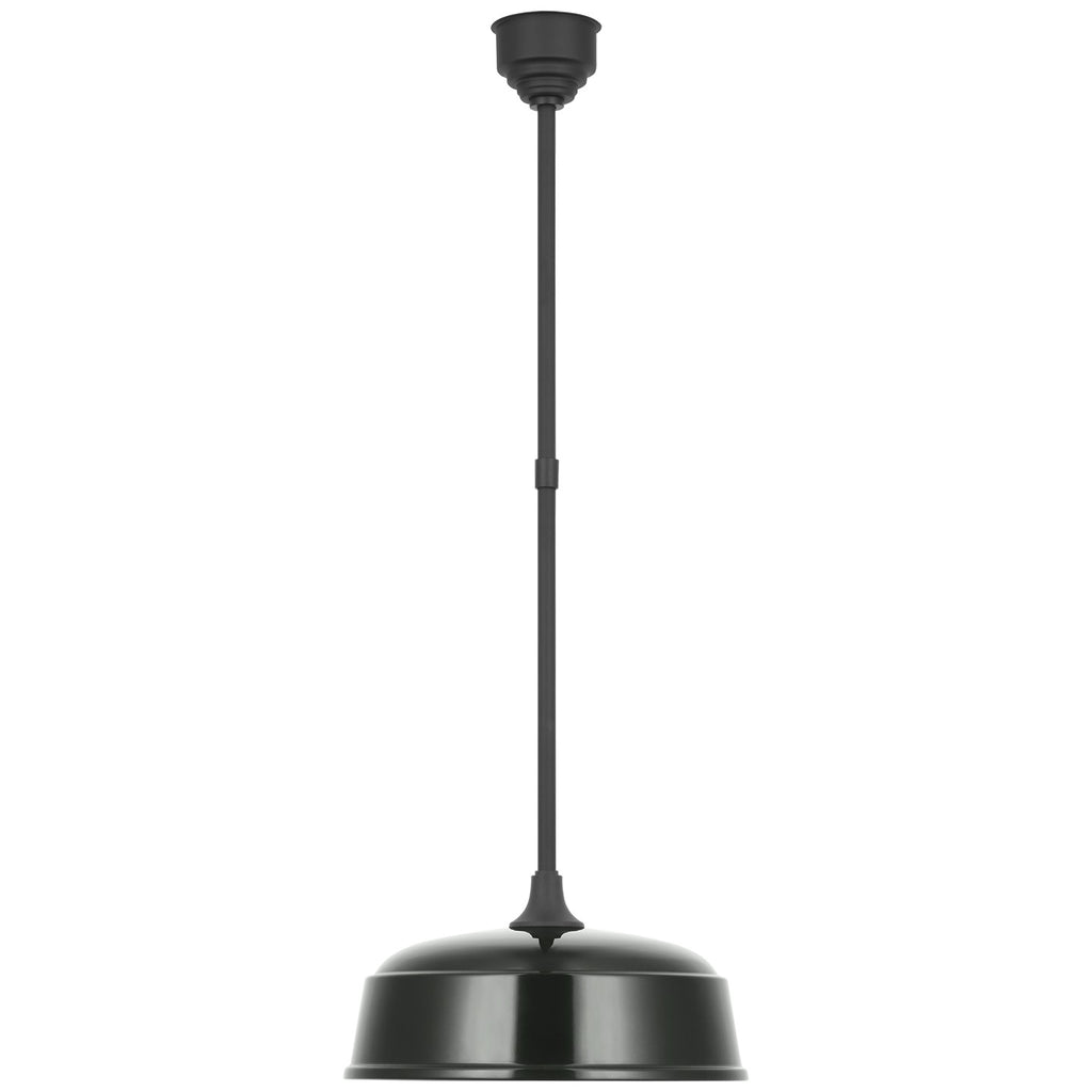 Visual Comfort Signature Canada - TOB 5812MBK-G - LED Pendant - Academy Barn Light - Matte Black