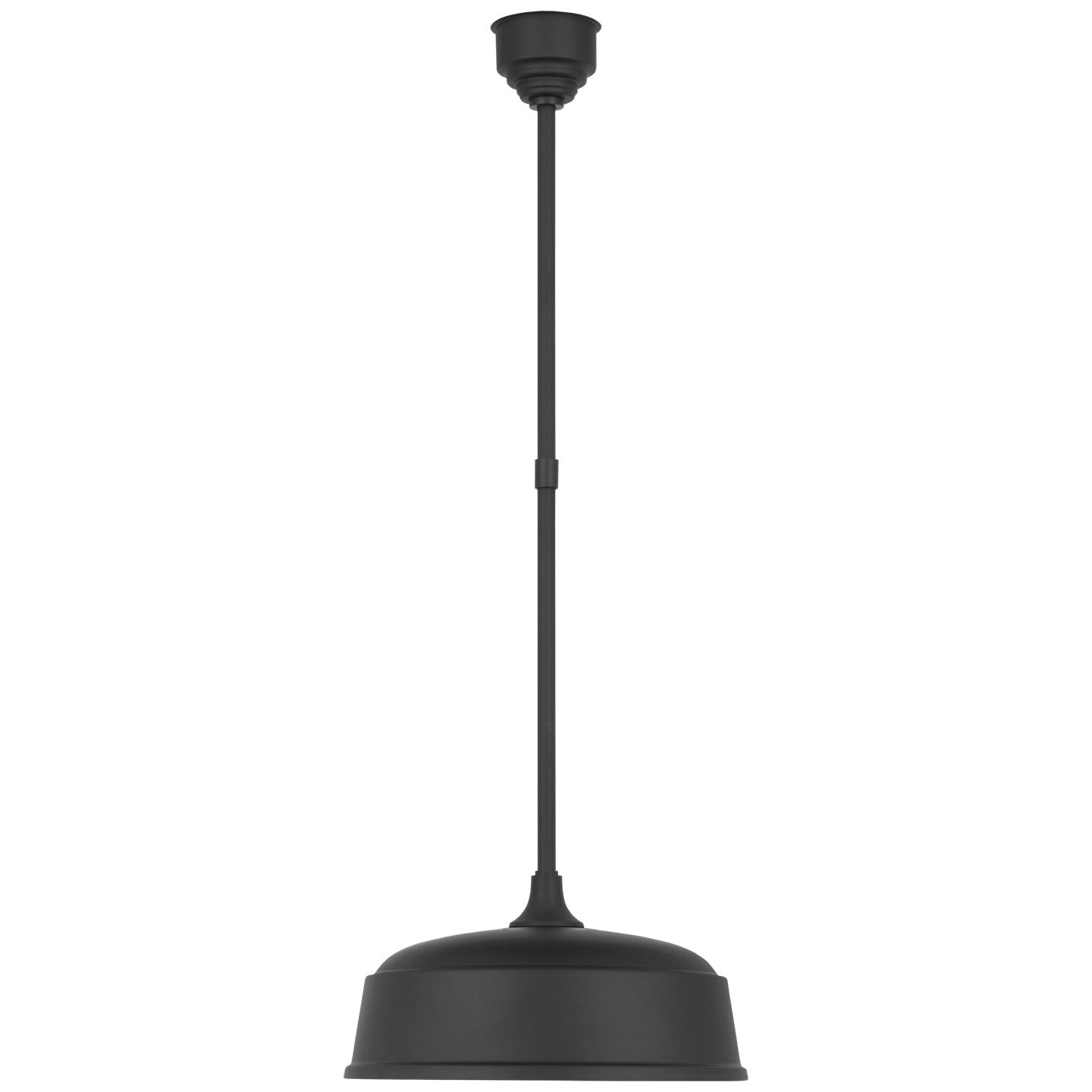 Visual Comfort Signature Canada - TOB 5812MBK-MBK - LED Pendant - Academy Barn Light - Matte Black