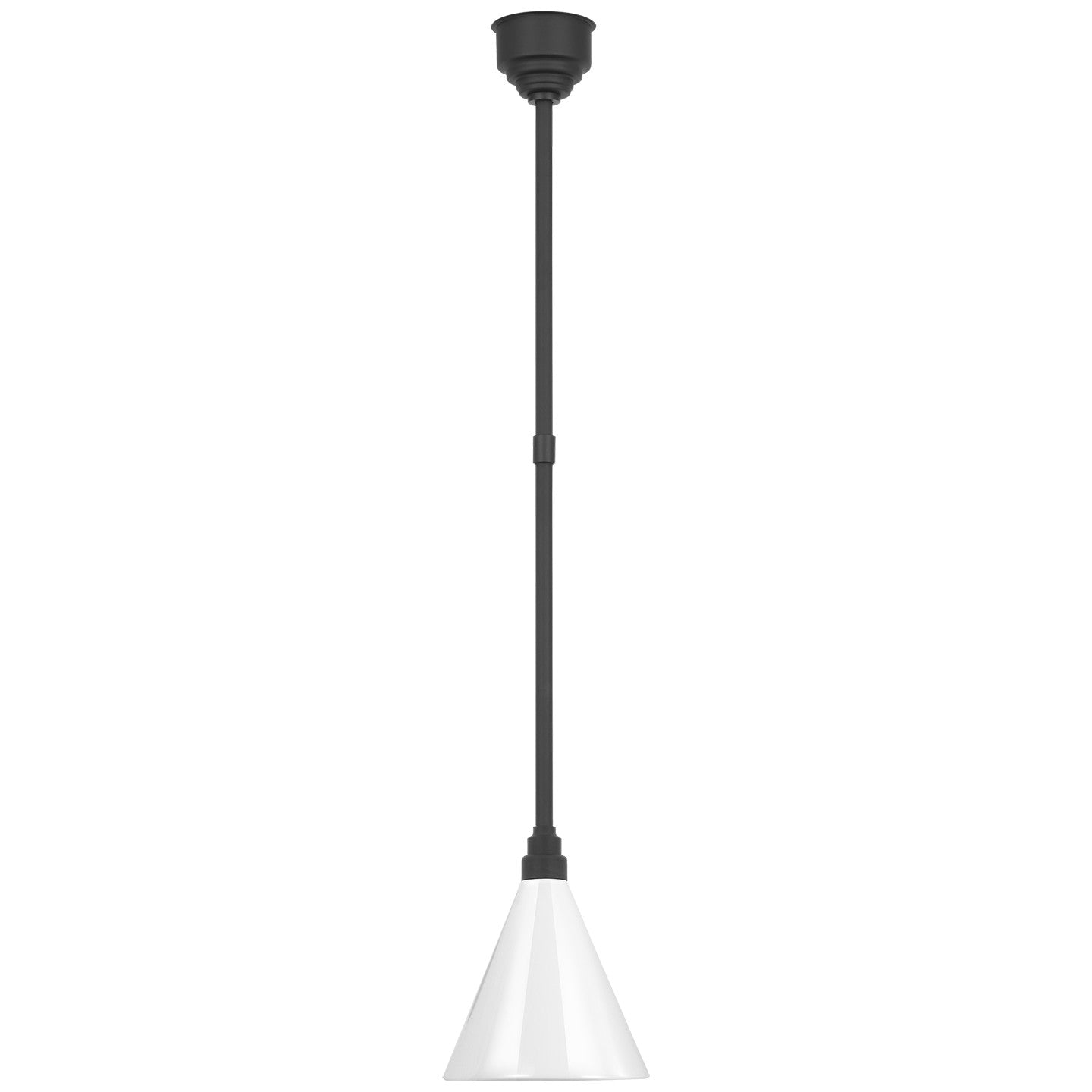 Visual Comfort Signature Canada - TOB 5818MBK-WHT - LED Pendant - Academy Barn Light - Matte Black