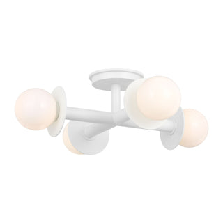 Visual Comfort Studio Canada - KF1034MWT - Four Light Semi-Flush Mount - Nodes - Matte White