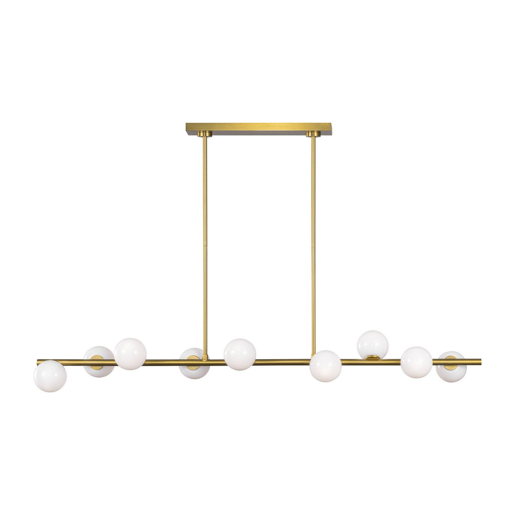 Visual Comfort Studio Canada - SLC1059BBS - Nine Light Linear Chandelier - Altair - Burnished Brass