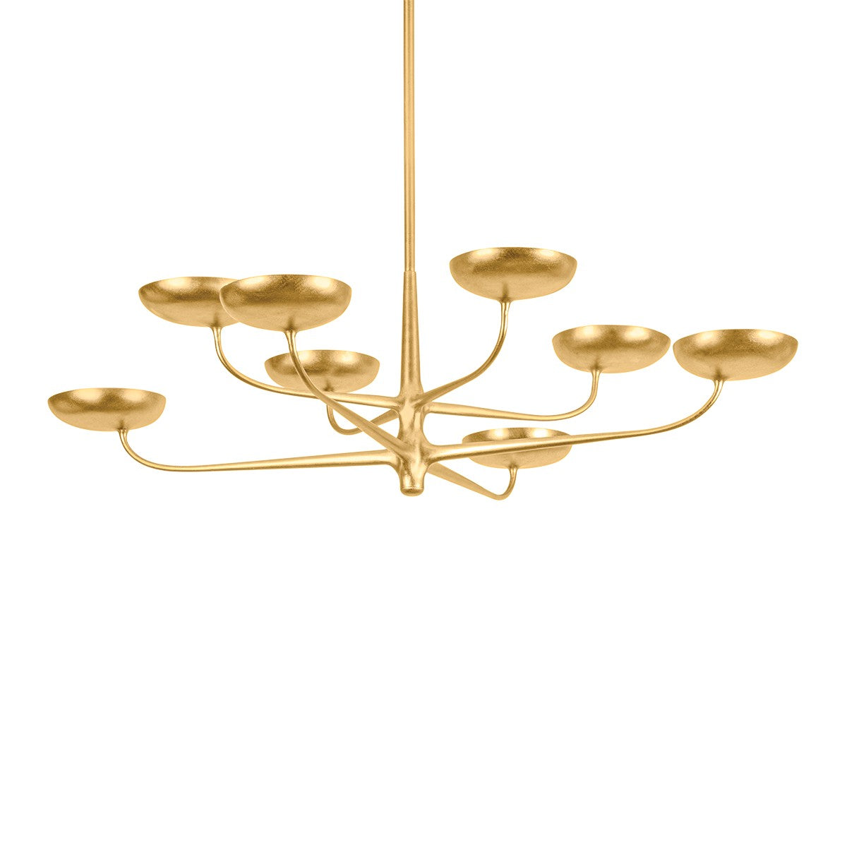Hudson Valley Canada - 4545-VGL - LED Chandelier - Taormina - Vintage Gold Leaf