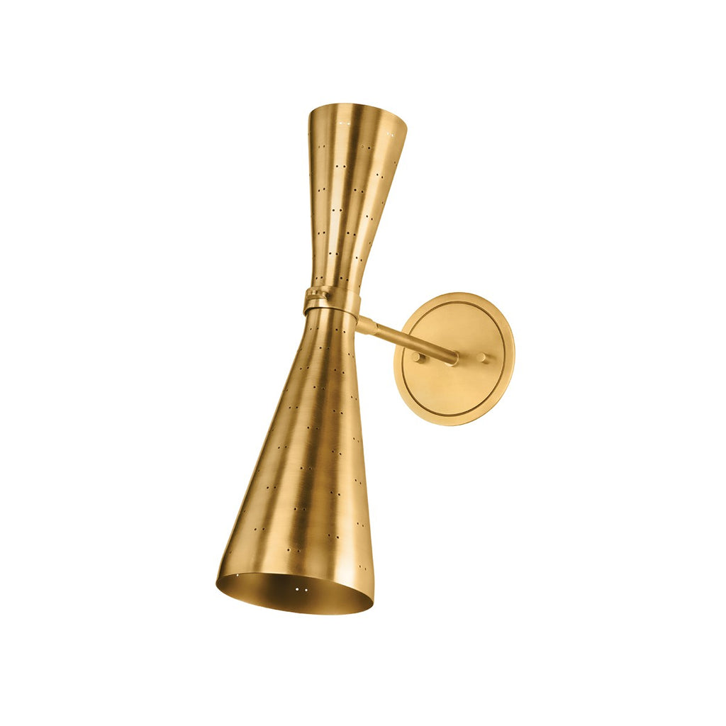 Hudson Valley Canada - 8122-AGB - Two Light Wall Sconce - Allanton - Aged Brass