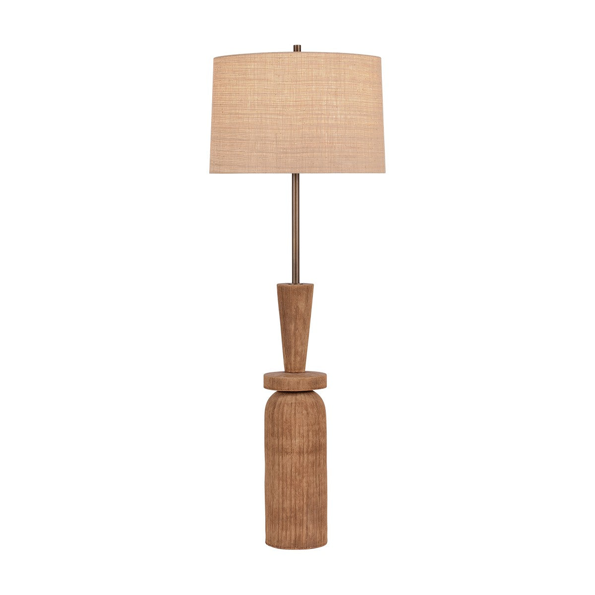 Hudson Valley Canada - L1164-BRL/CAB - One Light Floor Lamp - Kinloch - Bronze Leaf/Ceramic Ash Brown
