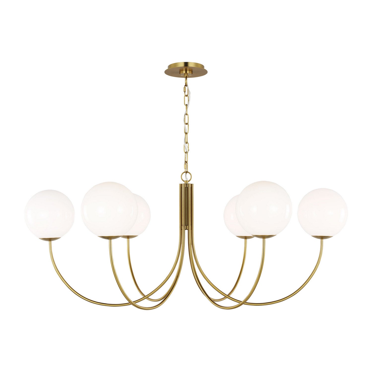Visual Comfort Studio Canada - KSC1146BBS - Six Light Chandelier - Noemie - Burnished Brass