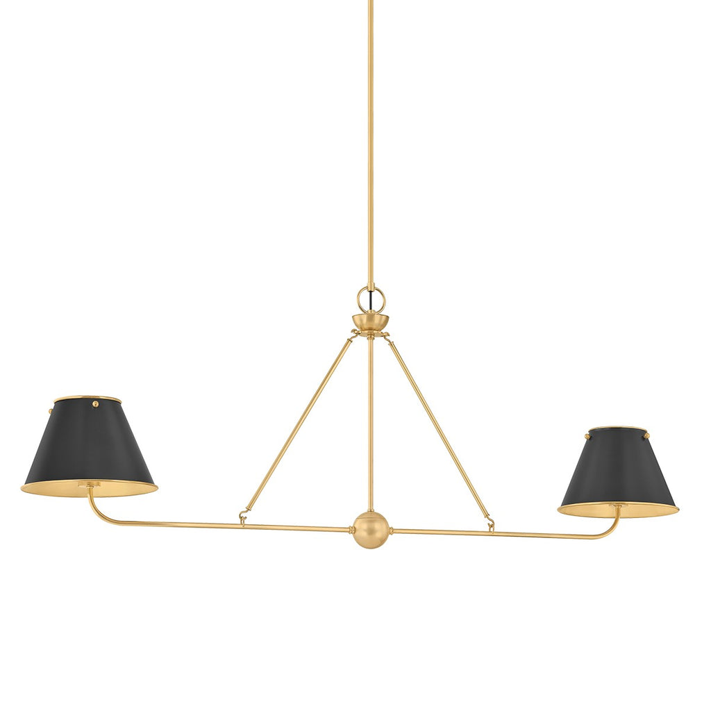 Hudson Valley Canada - MDS2001-AGB/DB - Two Light Linear - Burghley - Aged Brass/Distressed Bronze