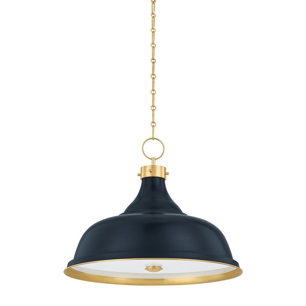 Hudson Valley Canada - MDS300L-AGB/DBL - Four Light Pendant - Painted No. 1 - Aged Brass/Distressed Bronze