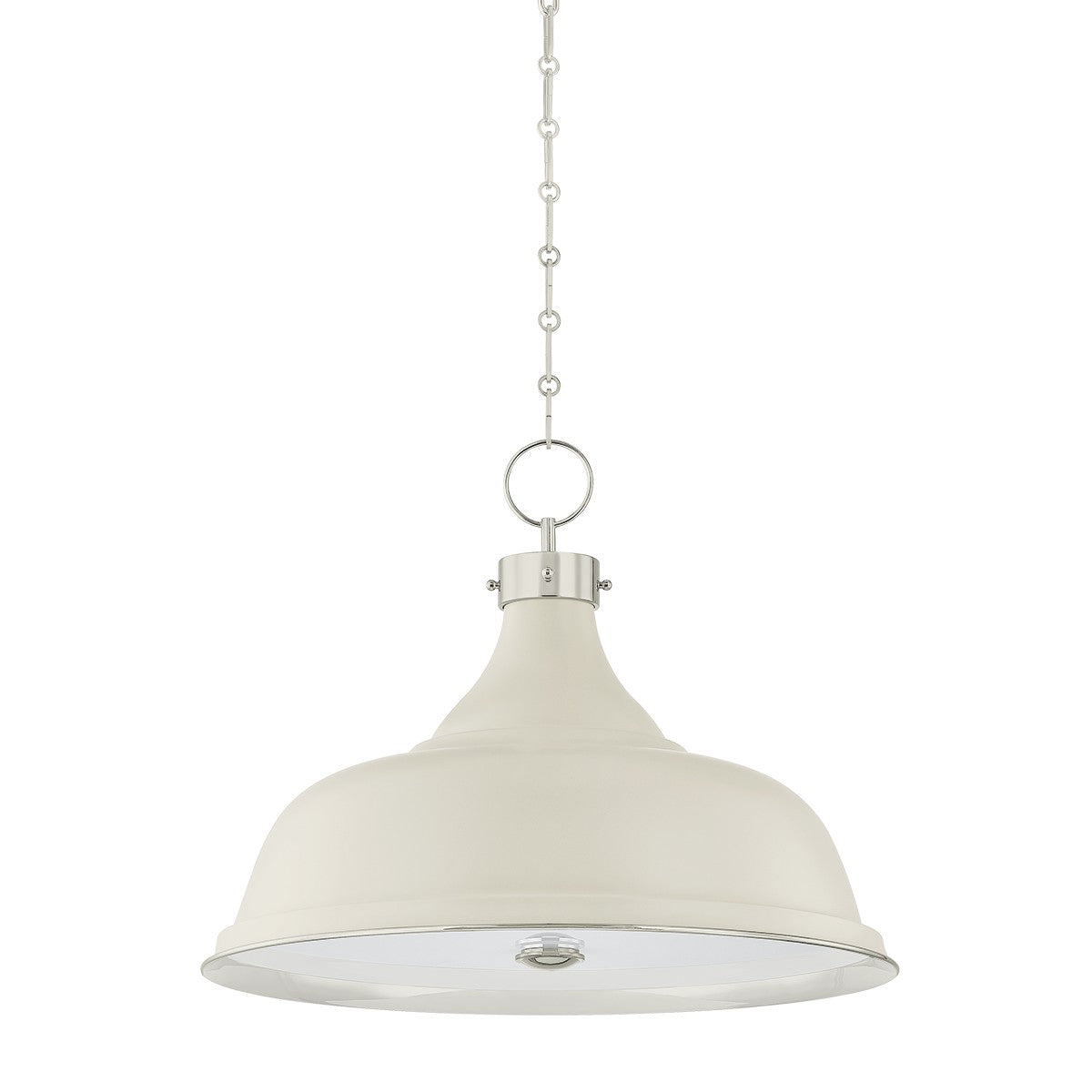 Hudson Valley Canada - MDS300L-PN/OW - Four Light Pendant - Painted No. 1 - Polished Nickel/Off-White