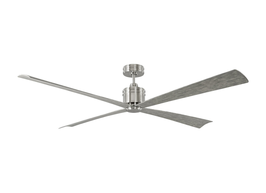 Visual Comfort Fan Canada - 4LNCR72BS - 72" Ceiling Fan - Launceton - Brushed Steel