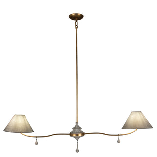 Loretta Two Light Linear Chandelier