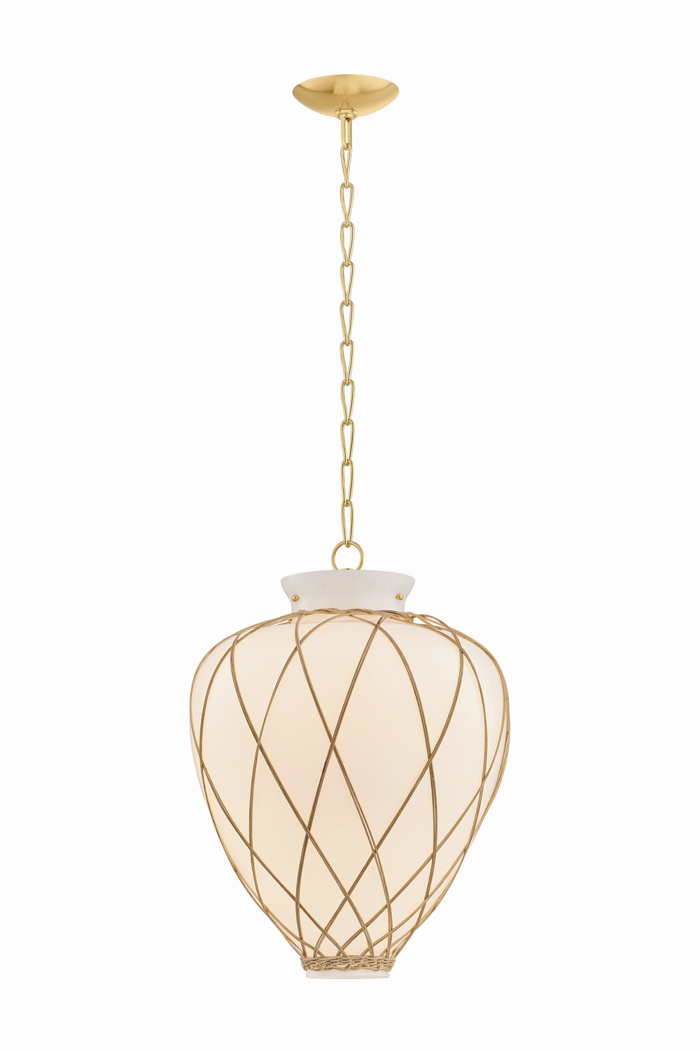 Hudson Valley Canada - 9217-AGB - One Light Pendant - Apple Valley - Aged Brass