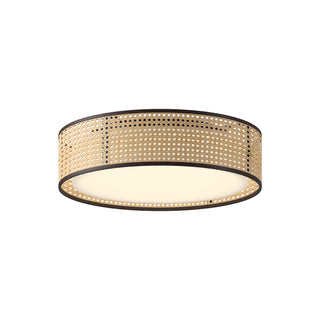 Alora Canada - FM479016RB-5CCT - LED Flush Mount - Lyla - Rattan