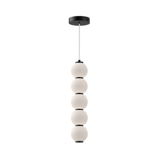 Alora Canada - PD531515MBOP-UNV - LED Pendant - Bijou - Matte Black/Opal Matte Glass