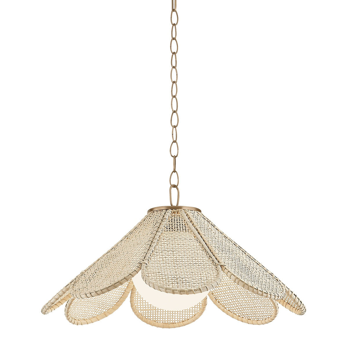 Troy Lighting Canada - F3324-PBR - One Light Pendant - Petal - Patina Brass