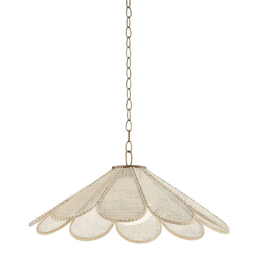 Troy Lighting Canada - F3336-PBR - One Light Pendant - Petal - Patina Brass