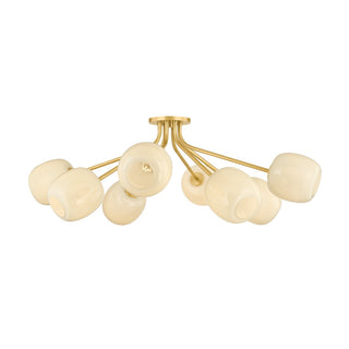 Lisette Eight Light Semi Flush Mount