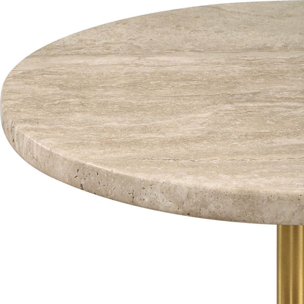 Mila Travertine Side Table