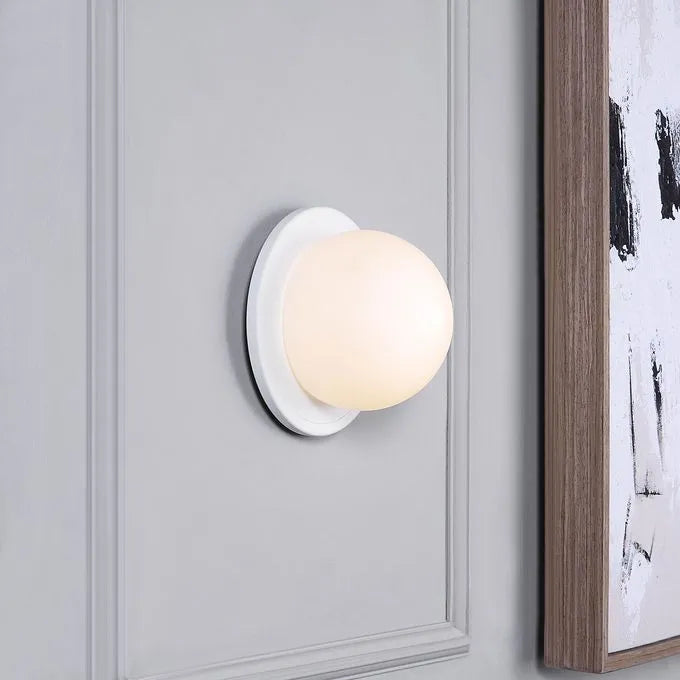 Angus Wall Sconce, White